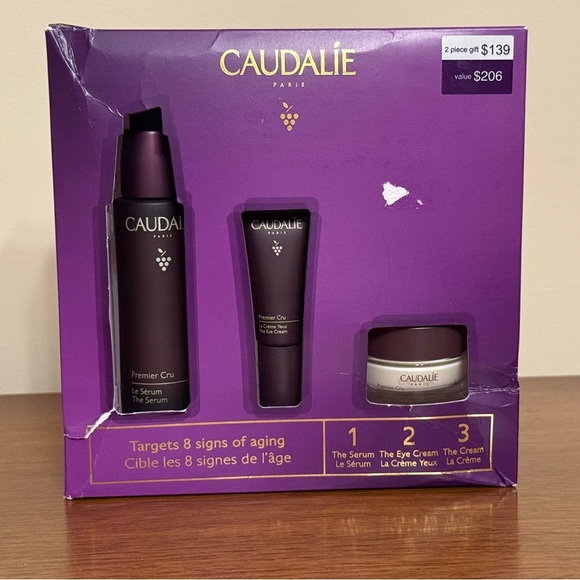 Caudalie Premier Cru Set: The Serum, Eye Cream, The Cream, New Anti-aging Set - Picture 3 of 9